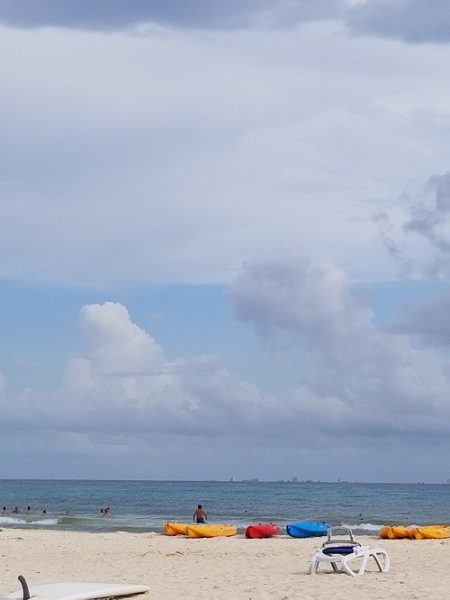 Beach at a resort