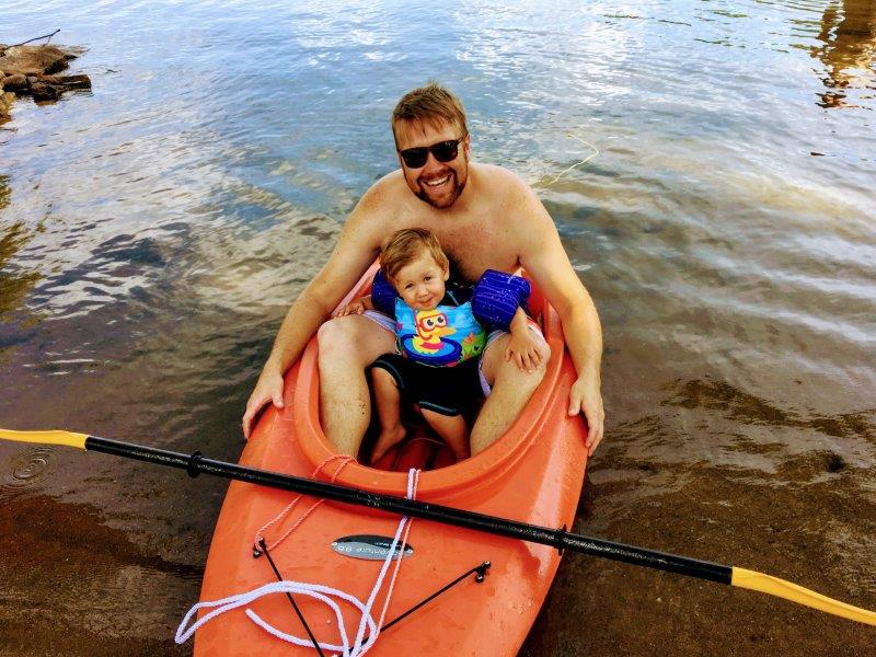 Kayaking in puddle jumper Photo Melody Wren