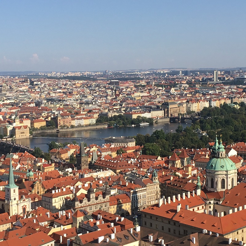 Prague - View from the top of St Vitus Cathedral - Photo Lisa Johnston