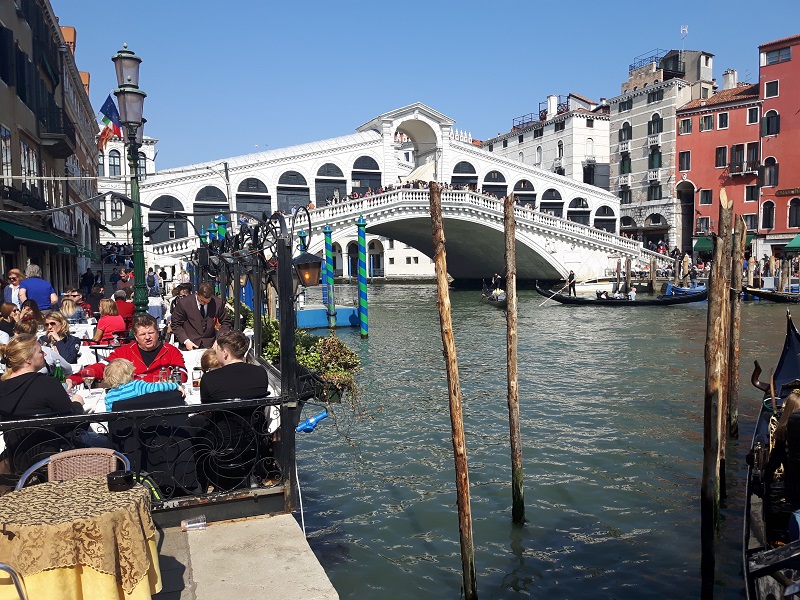 The Rialto Bridge is a Venetian treasure - photo Debra Smith