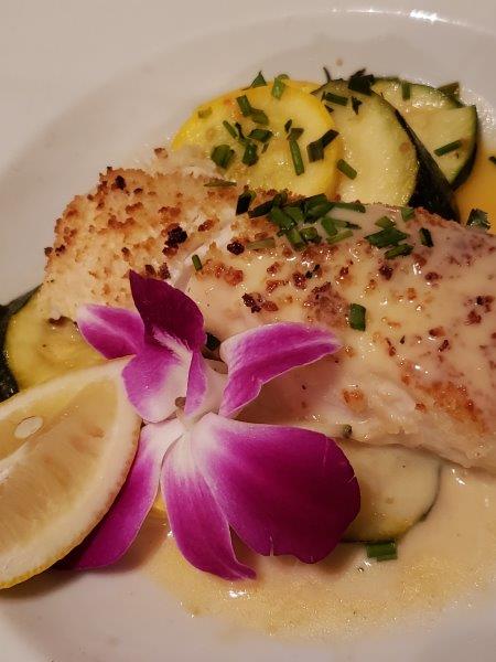 Florida Sanibel Fort Meyers Captiva Island Panko crusted halibut from The Veranda Photo Sabrina Pirillo