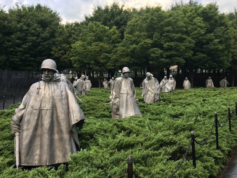 ワシントンDC-朝鮮戦争戦没者慰霊碑-写真リサジョンストン