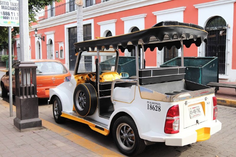 Pulmonia em Mazatlan novo estilo de transporte público se locomover em Mazatlan