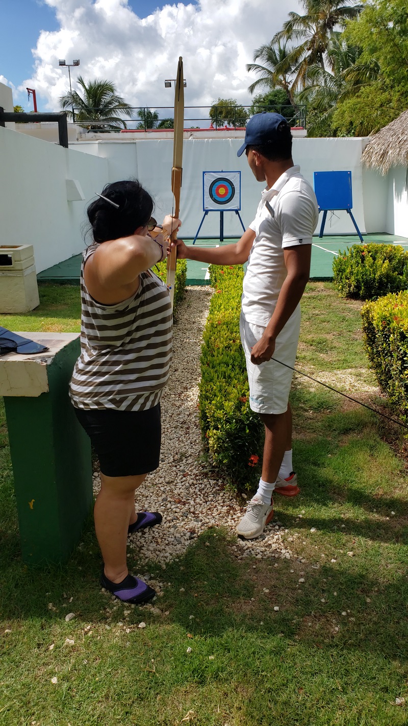 Punta Cana Dominikanische Republik - Bogenschießen - Foto Sabrina Pirillo