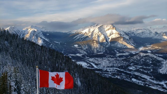 Foto da gôndola de Banff Sabrina Pirillo