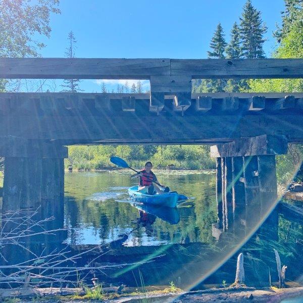 Kayak sur Chute Lake_Photo de Lisa Kadane