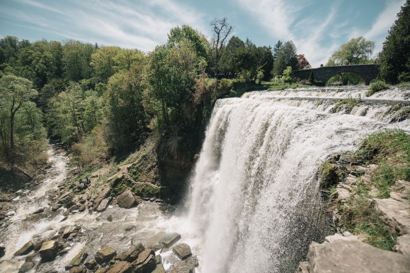 Websters Falls 해밀턴 남부 온타리오 로드 트립