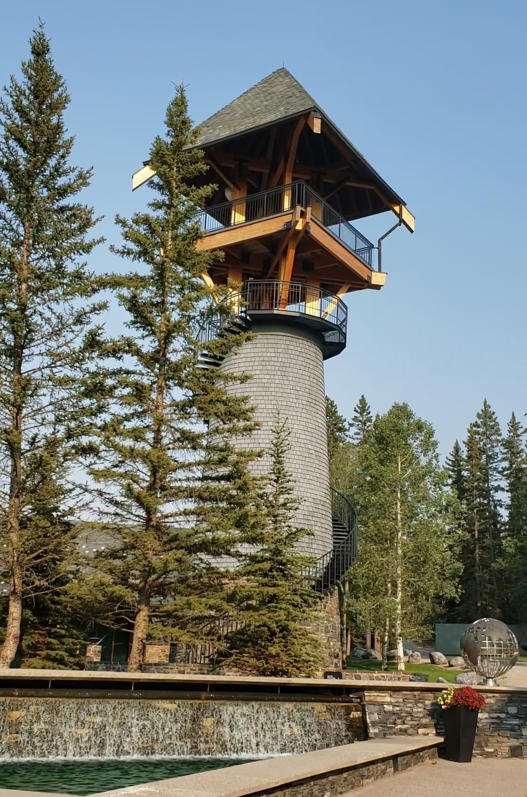 Flourish Spa is next to the tower at Azuridge Estate Hotel - photo Debra Smith