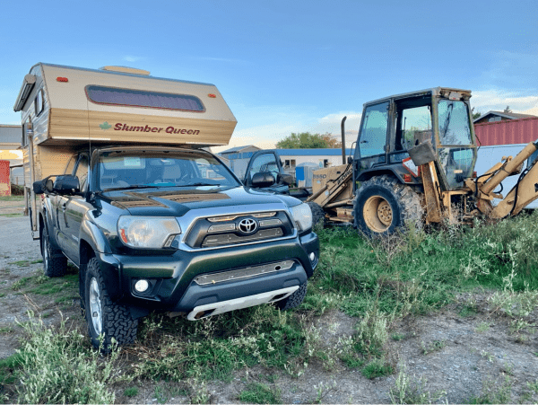 Strangest Airbnb Accommodation - Industrial but it was quieter than many RV parks I’d stayed in. Photo Carol Patterson