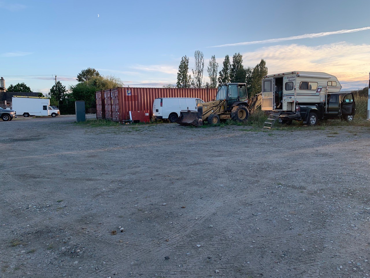 Strangest Airbnb Accommodation Slumber Queen in the Parking Lot - Photo Carol Patterson