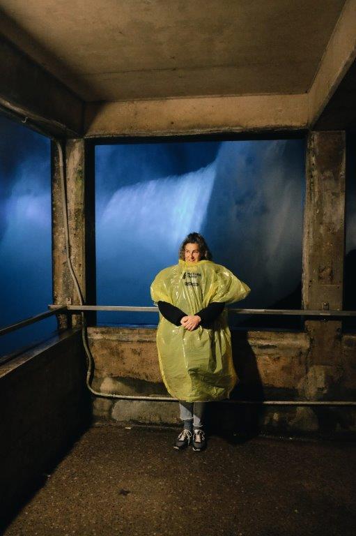 Niagara Falls - Diana at Journey behind The Falls _credit Blue Motel Room Photography
